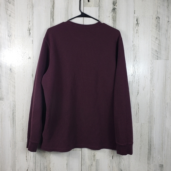 George mens maroon long sleeve thermal shirt size XL 46-48 - Picture 4 of 8
